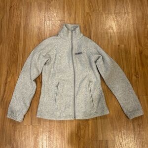 Columbia women’s full zip fleece jacket heathered grey